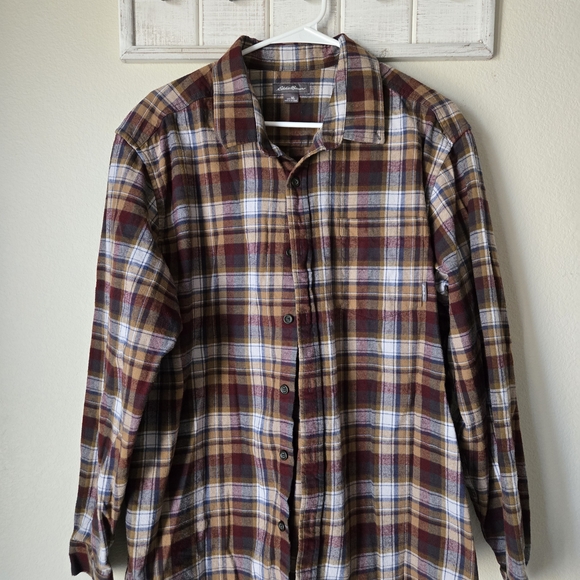 Eddie Bauer Multicolor Plaid Shirt - Picture 1 of 4